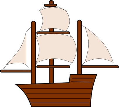 407x368 Old Sailing Ship Free Vector Download (2,796 Free Vector)