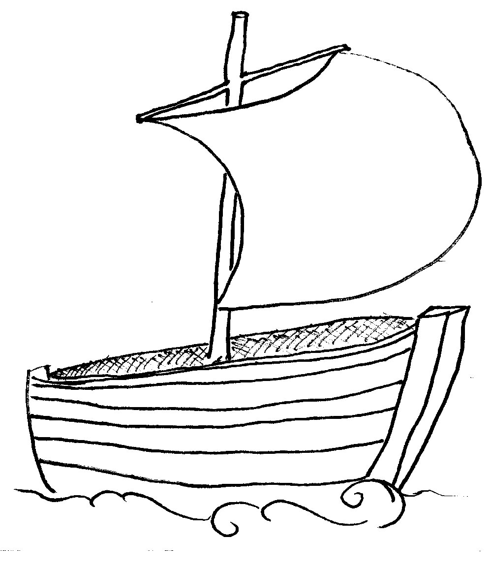 1000x1158 Outline Of A Boat Kids Coloring