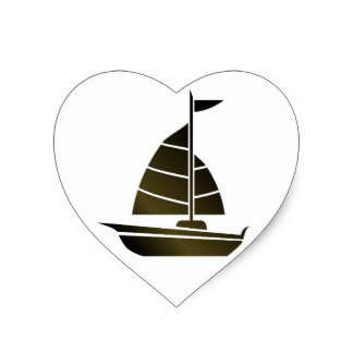 324x324 Sailboat Silhouette Stickers Zazzle
