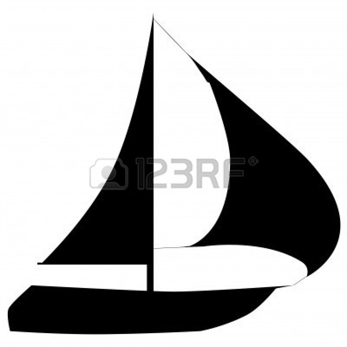1200x1200 Yacht Clipart Silhouette