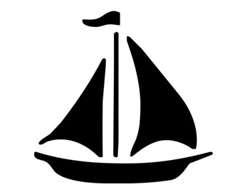 340x270 Sailing Boat Clipart Silhouette