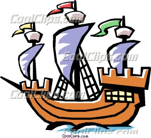 300x274 Old Fashioned Sailing Ship Clip Art