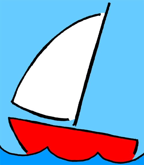 500x571 Sailing Boat Clipart Cartoon
