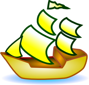 300x286 Free Boat Clip Art Is Sailing Away