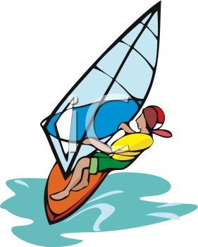 281x350 Royalty Free Windsurfing Clip Art, Sport Clipart