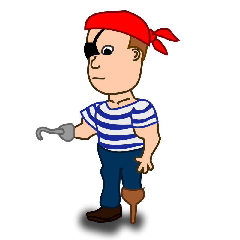800x800 Free Cartoon Pirate Clip Art