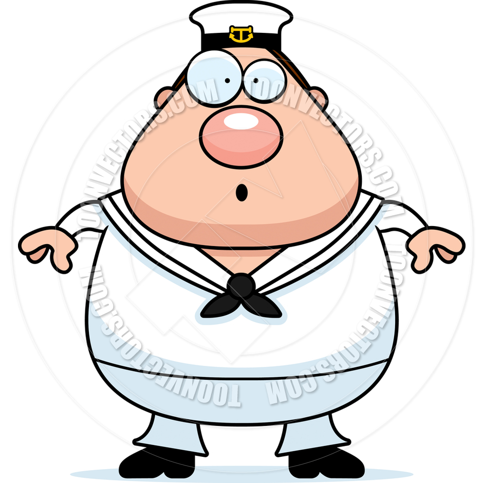 940x940 Cartoon Sailor Man Surprised By Cory Thoman Toon Vectors Eps