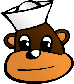 261x296 Sailor Monkey Clip Art