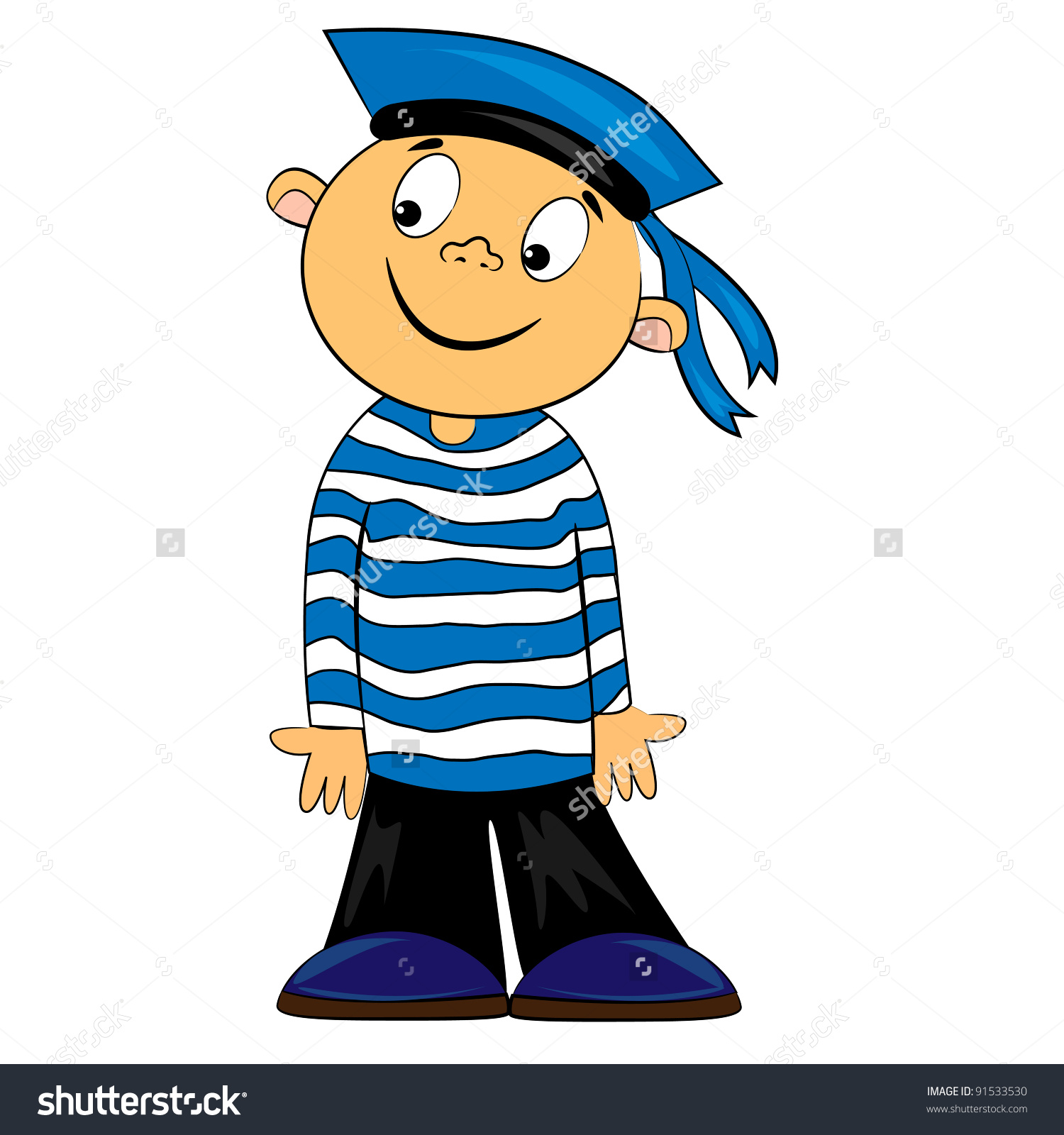 1500x1600 Cartoon Sailors Clipart