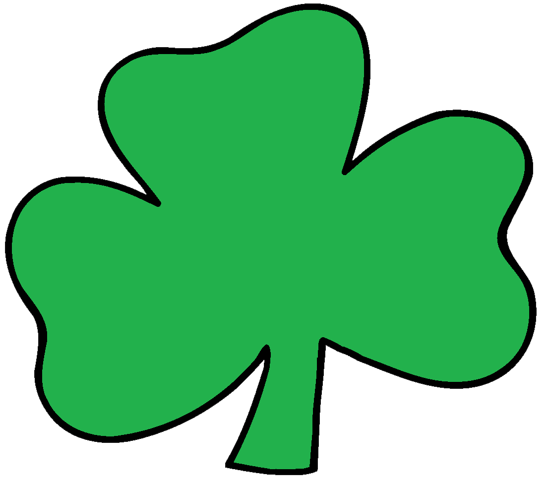 1111x990 Green Four Leaf Clover Shamrock St Patrick's Day