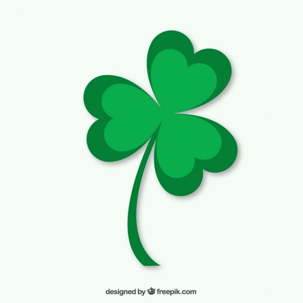 626x626 St Patricks Clover Vector Free Download