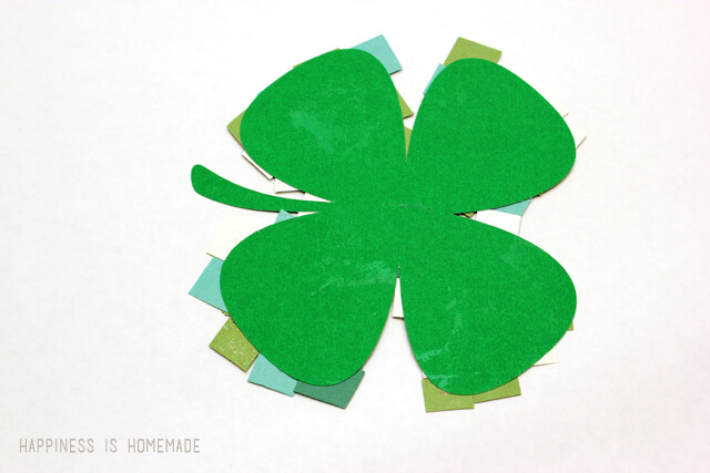 640x427 St. Patrick's Day Kids Craft Mosaic Paper Shamrocks