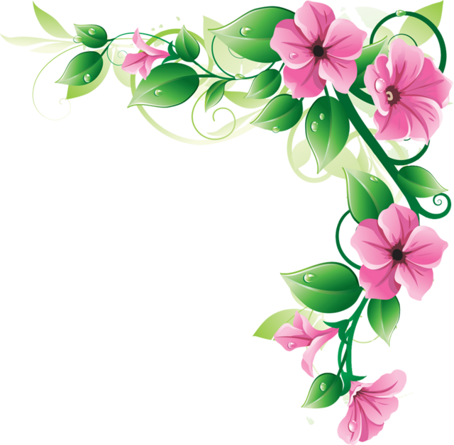 640x628 Rose Border Clip Art