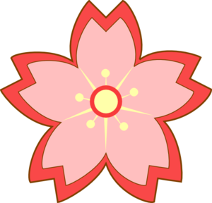 300x288 Sakura Blossom Clip Art