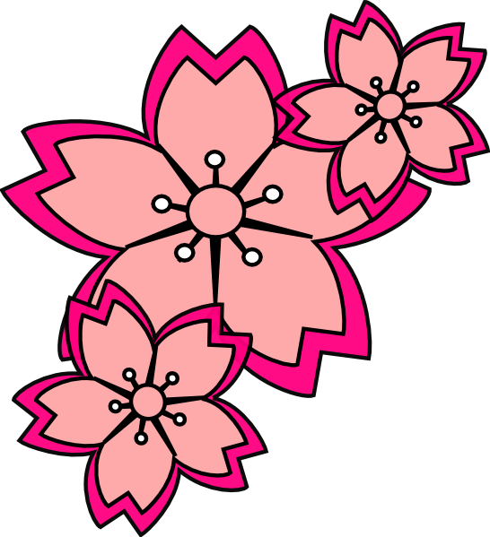 546x599 Blossoms Clip Art