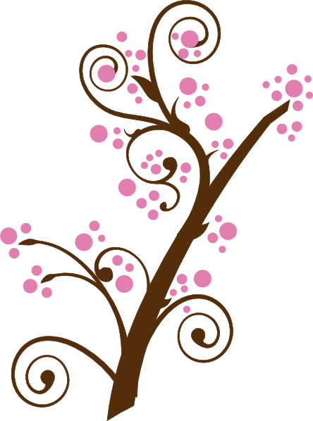 444x598 Plum Blossom Tree Clip Art