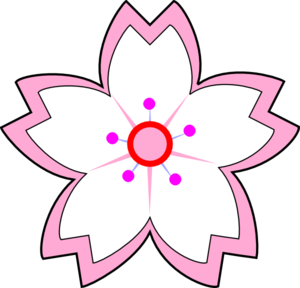 300x288 White Pink Sakura Clip Art