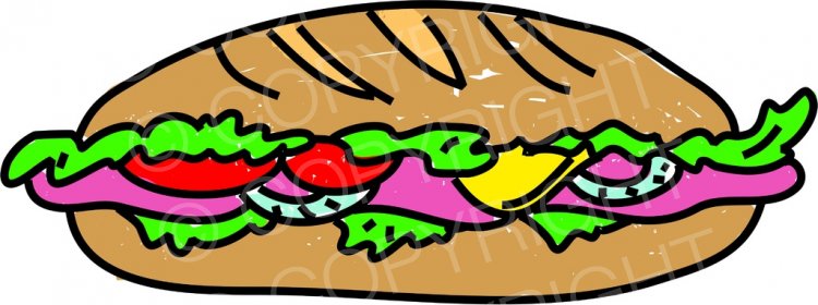 750x280 Sandwich Clipart Salad