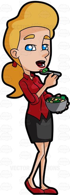 236x653 A Man Eating A Bowl Of Salad