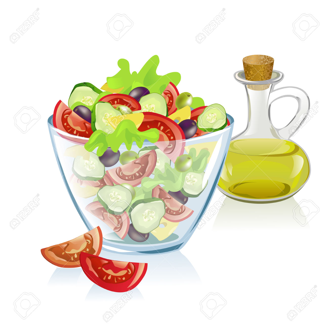 1300x1300 Salad Clipart Vector