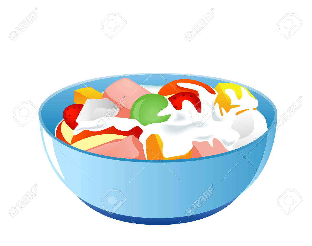 1300x1025 Salad Clipart Friut