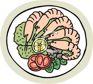 300x273 Shrimp Prawns Clipart Image