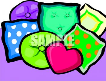 350x268nrray Of Colorful Couch Pillows On Purple Background In