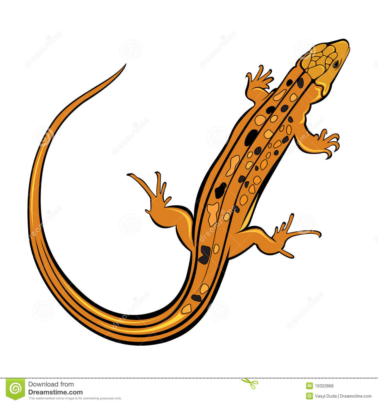 1300x1390 Salamander Clipart Yellow Spotted