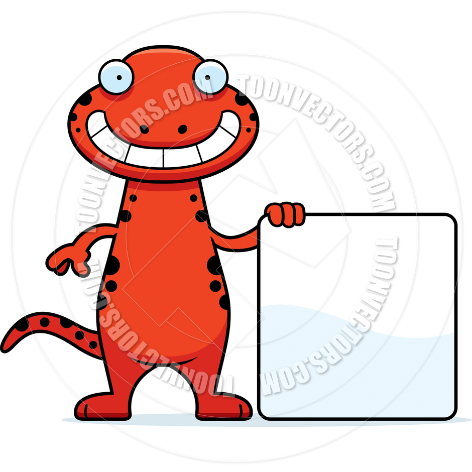 940x940 Cartoon Salamander Sign By Cory Thoman Toon Vectors Eps