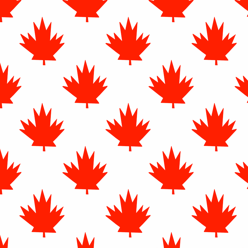 864x864 Canada Clipart Leaf Border