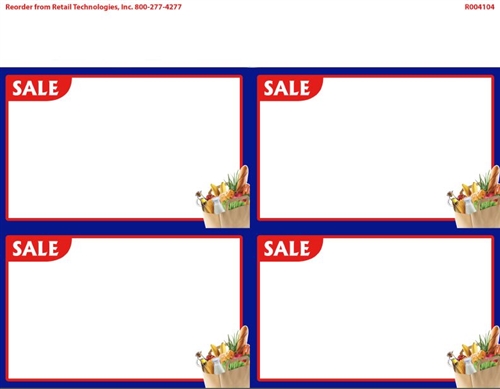 500x389 R004104 4up Corner Image Sale Grocery Wlue Border On Glossy