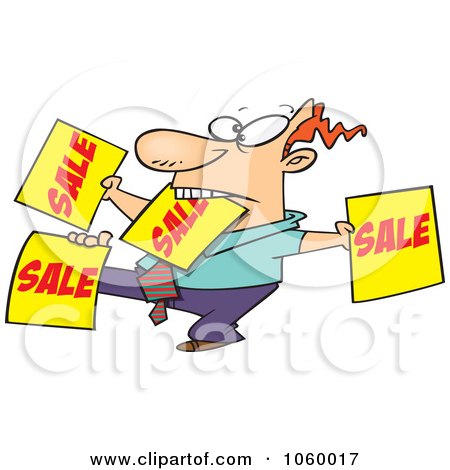 450x470 Royalty Free Vector Clip Art Illustration Of A Cartoon Salesman