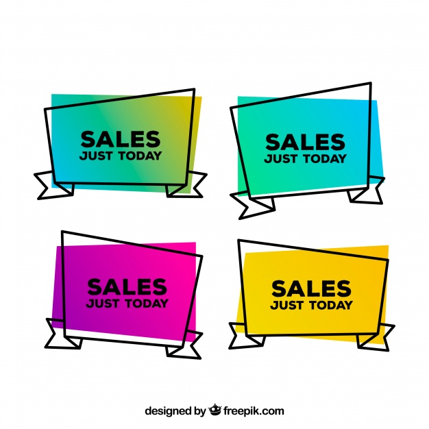 626x626 Hand Drawn Sale Labels Vector Free Download