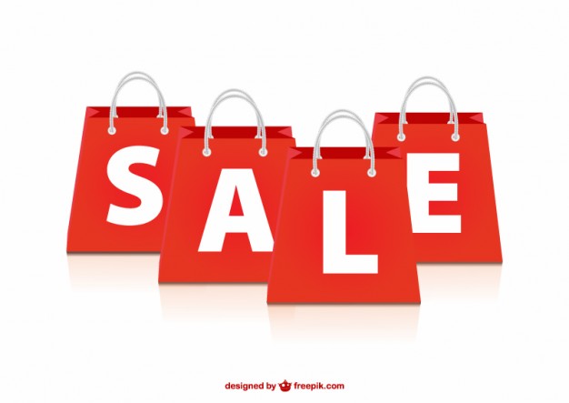 626x443 Sale Red Bags Vector Free Download