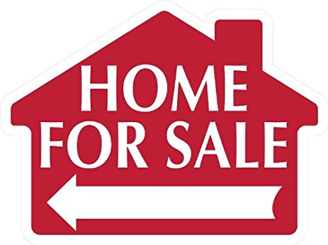 463x345 Home For Sale Sign With Arrow
