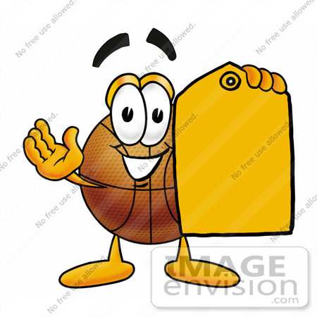 450x450 Cliprt Graphic Of Basketball Cartoon Character Holding
