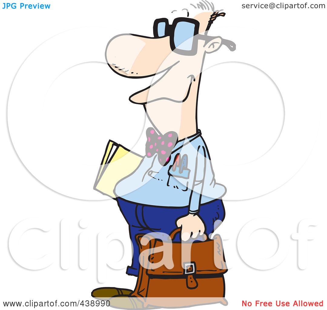 1080x1024 Royalty Free (Rf) Clip Art Illustration Of A Cartoon Nerdy