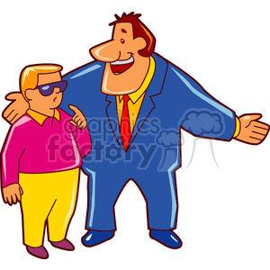 300x300 Royalty Free Used Car Salesman 154832 Vector Clip Art Image