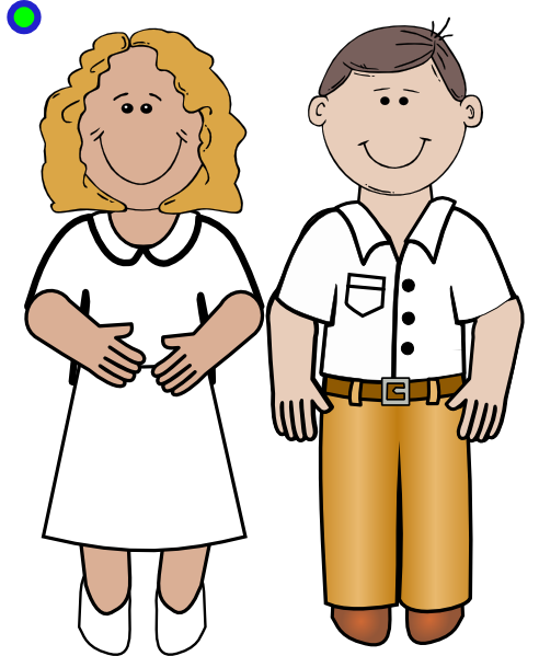 492x599 Men And Women Salesman Clipart