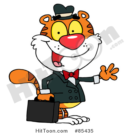 450x470 Business Tiger Clipart