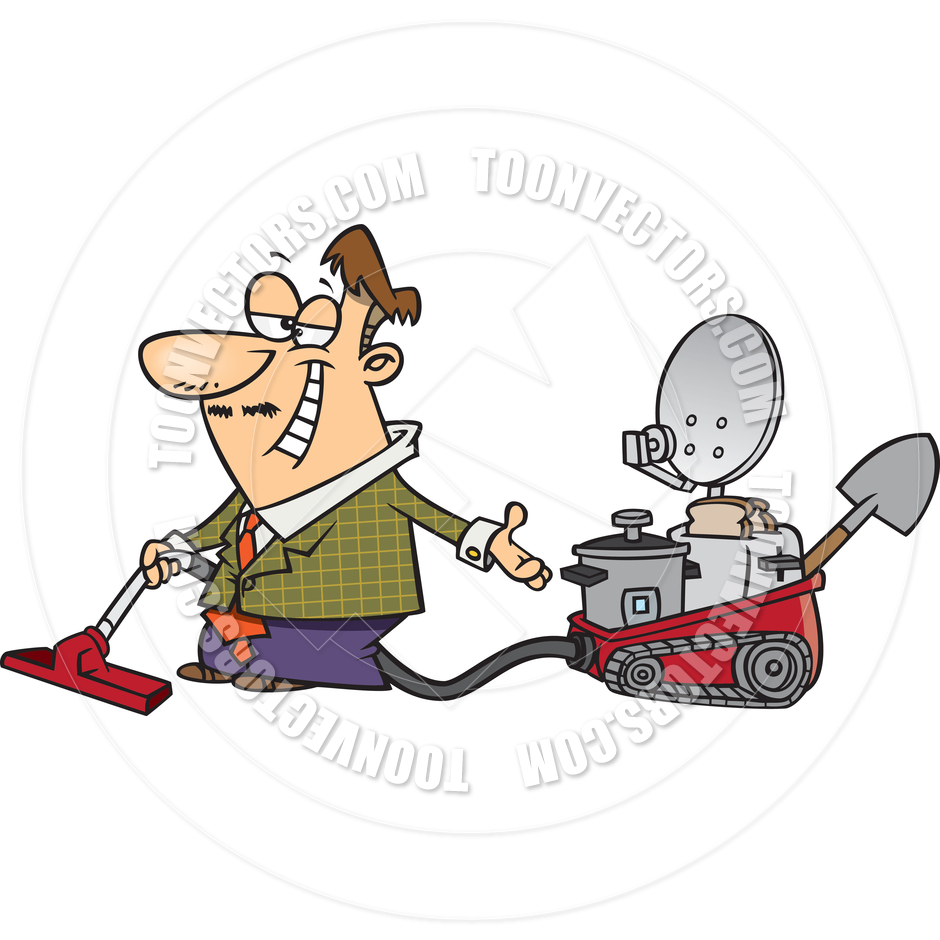 940x940 Cartoon Inventor Salesman By Ron Leishman Toon Vectors Eps