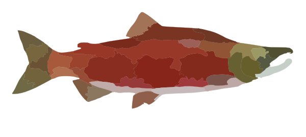 600x268 Salmon Clip Art