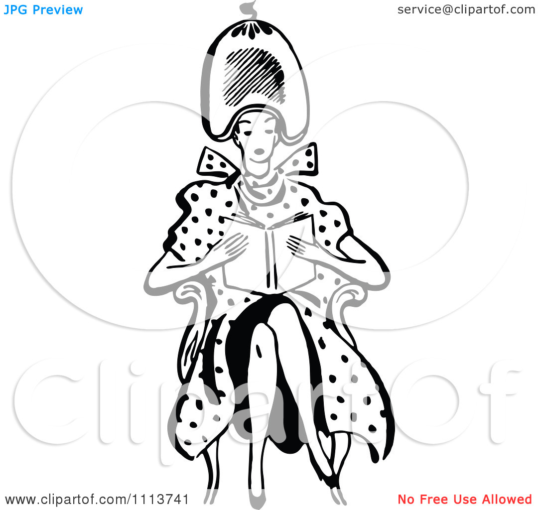 1080x1024 Retro Hair Salon Clipart