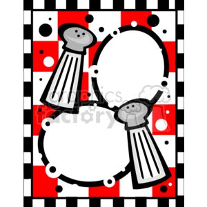 300x300 Royalty Free Salt And Pepper Shakers Photo Frame 134087 Vector