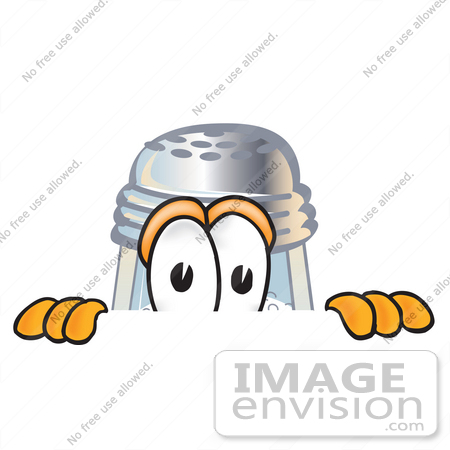 450x450 Cliprt Graphic Of Salt Shaker Cartoon Character Peeking Over