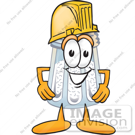 450x450 Cliprt Graphic Of Salt Shaker Cartoon Character Wearing