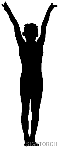 192x480 Gymnastics Clipart Salute