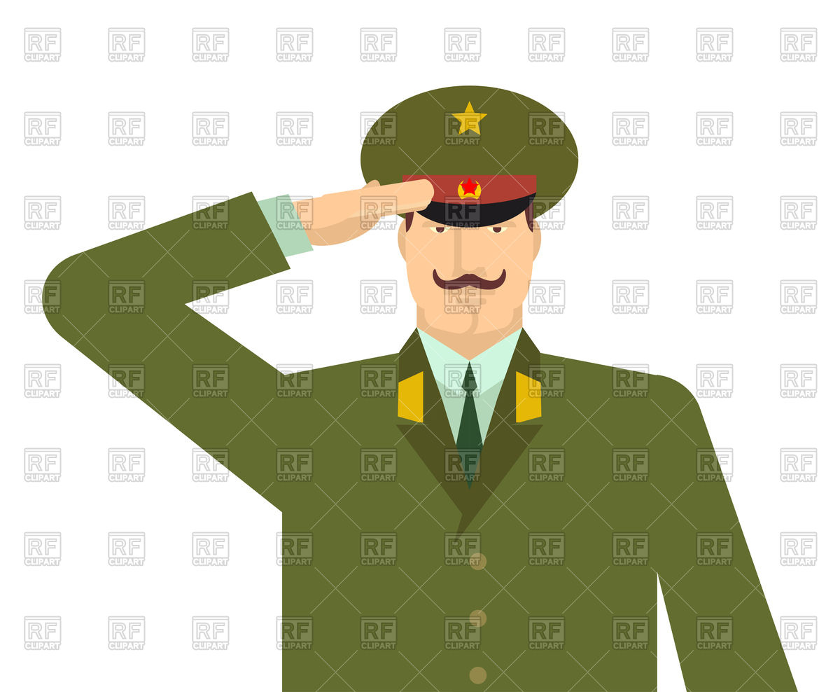1200x988 Russian Military Officer Salute Royalty Free Vector Clip Art Image