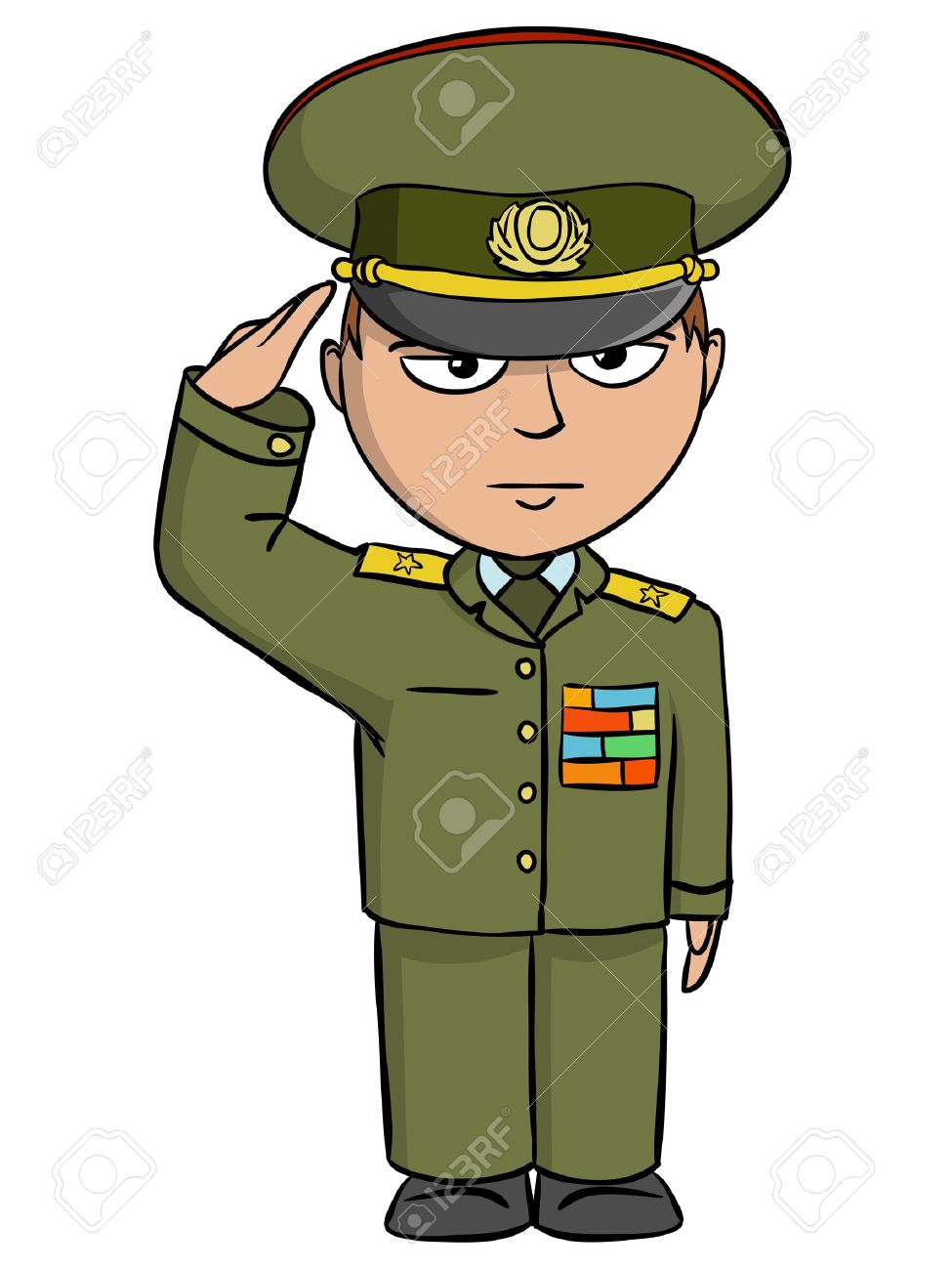 975x1300 Uniform Clipart Salute