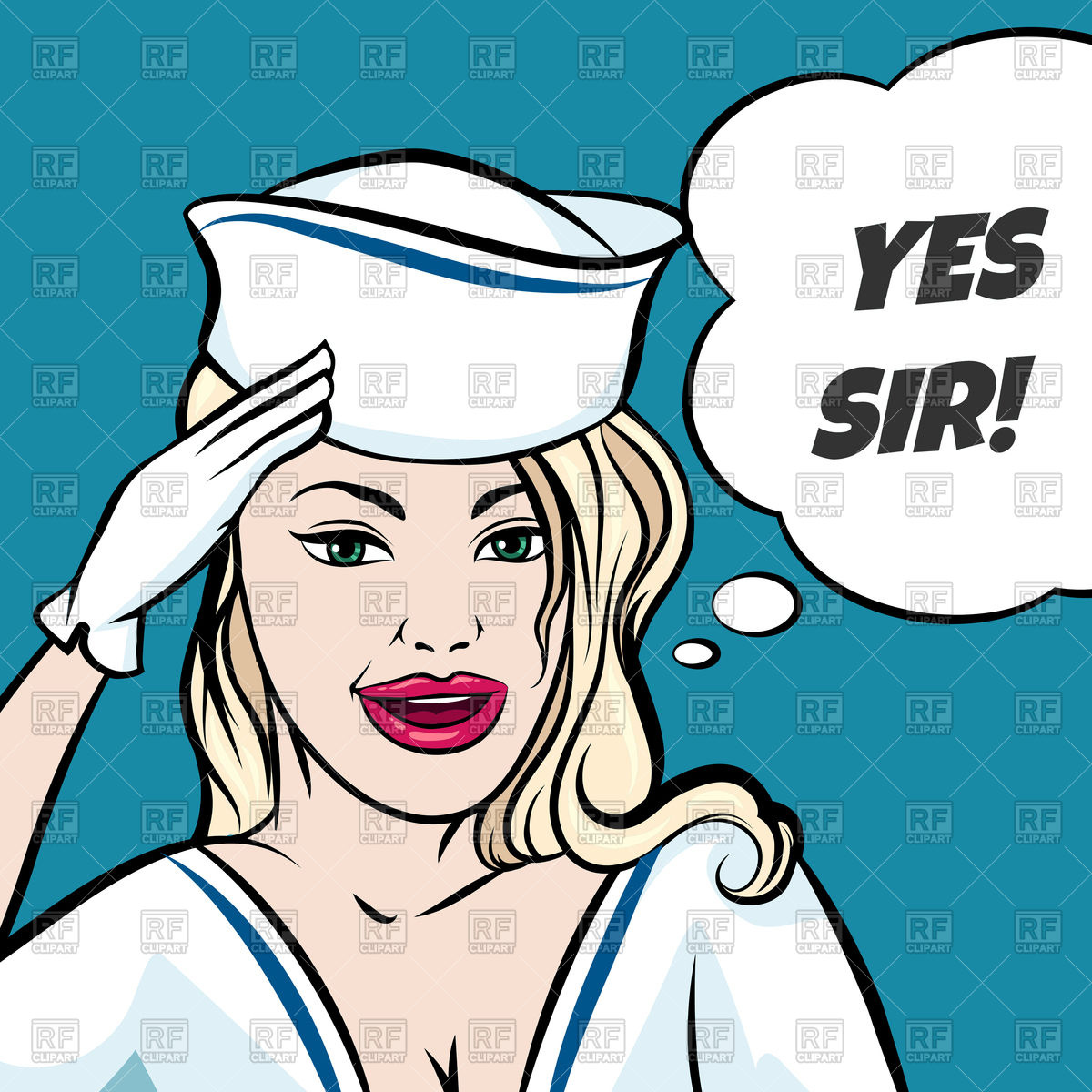 1200x1200 Woman In Seaman Clothes Performs Military Hand Salute Royalty Free